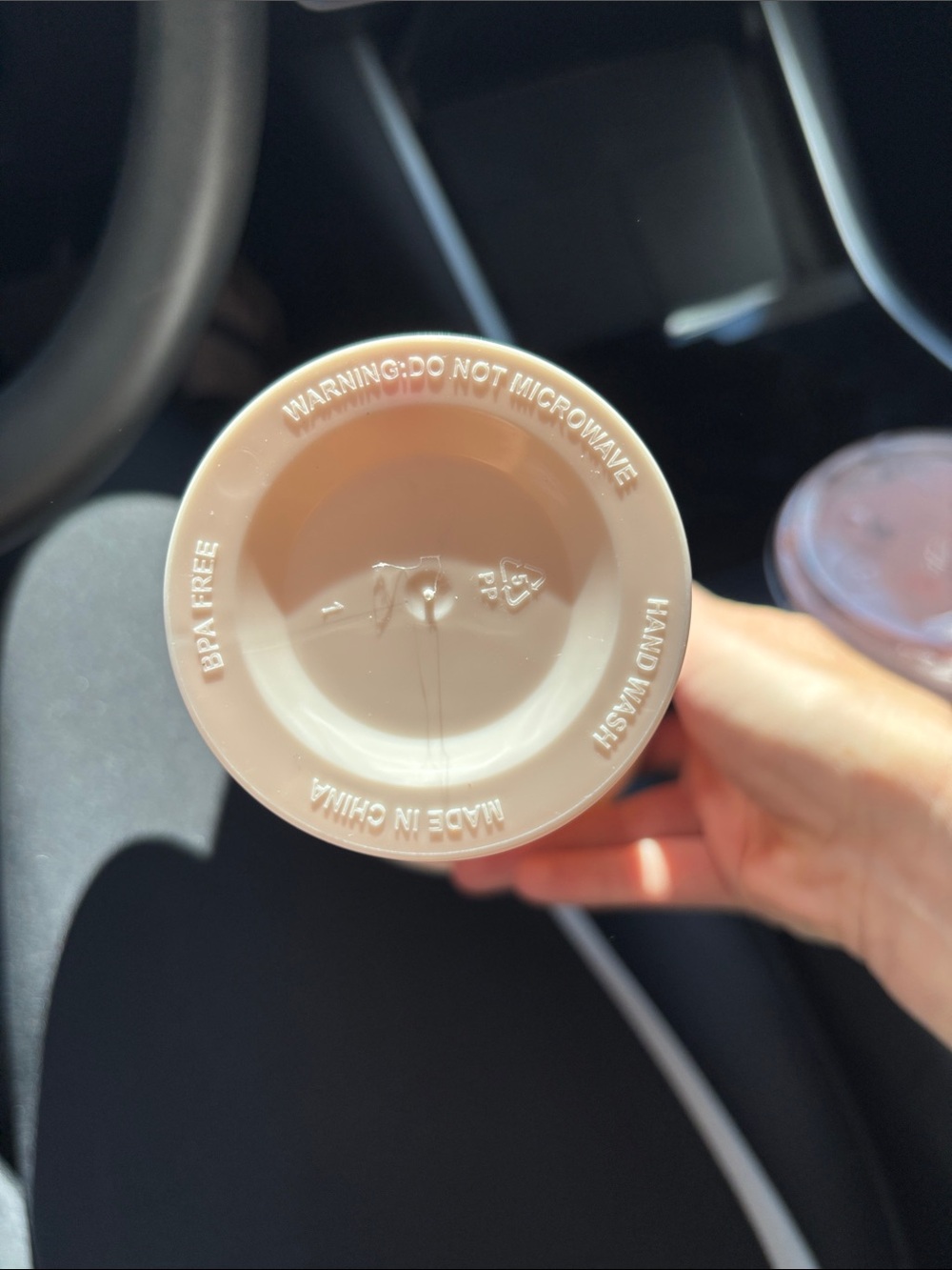 PARKE x DUNKIN Limited Edition Collab Tumbler Cup Latte Cream/Pink/Orange OS - Picture 7 of 7
